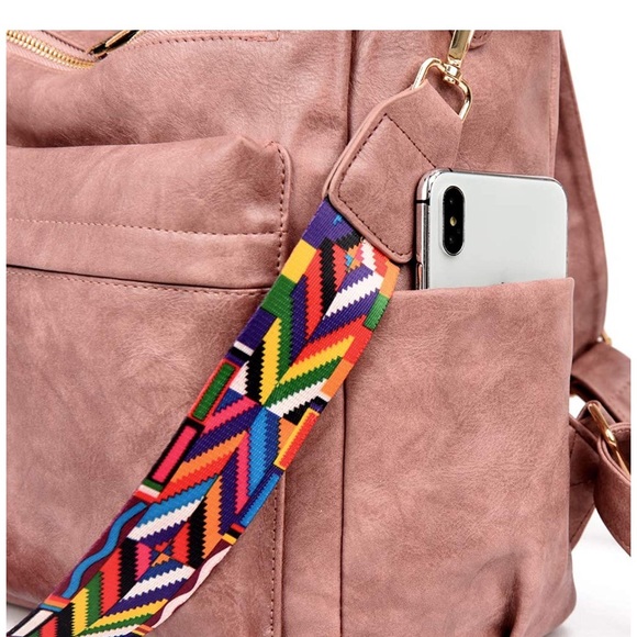 ? “THE BACKPACK” Blush Rose Pink Tote Purse Mom main image 6